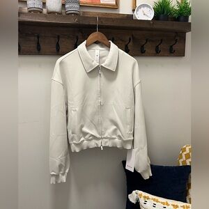 NWT lululemon Daydrift Bomber Jacket, Ivory, Size XL